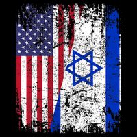 I Stand With Israel Usa American Flag W/ Israel Flag Cooling Performance Crew T-Shirt