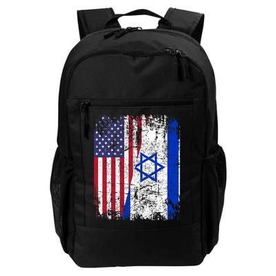 I Stand With Israel Usa American Flag W/ Israel Flag Backpack