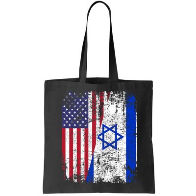 I Stand With Israel Usa American Flag W/ Israel Flag Bag