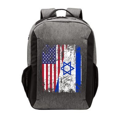 I Stand With Israel Usa American Flag W/ Israel Flag Vector Backpack