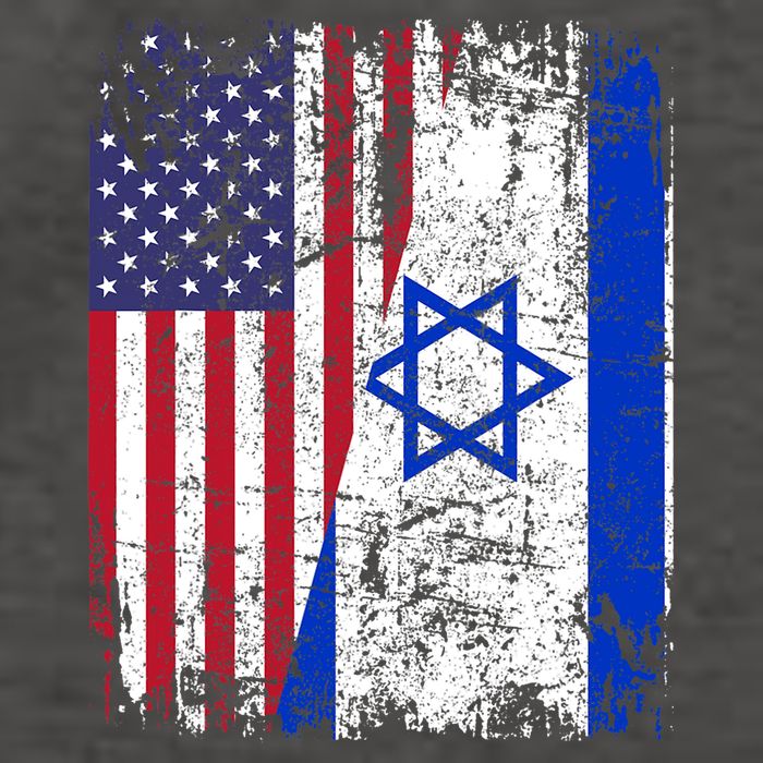 I Stand With Israel Usa American Flag W/ Israel Flag Vector Backpack