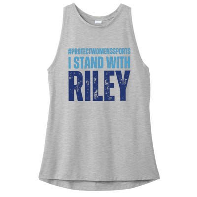 I Stand With Riley Protect Womens Sports Ladies PosiCharge Tri-Blend Wicking Tank