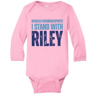 I Stand With Riley Protect Womens Sports Baby Long Sleeve Bodysuit