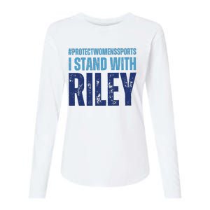 I Stand With Riley Protect Womens Sports Womens Cotton Relaxed Long Sleeve T-Shirt