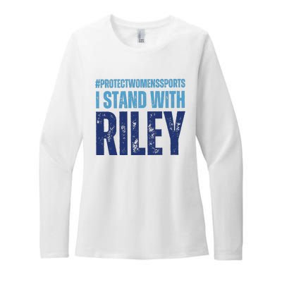 I Stand With Riley Protect Womens Sports Womens CVC Long Sleeve Shirt