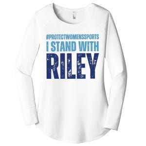 I Stand With Riley Protect Womens Sports Women's Perfect Tri Tunic Long Sleeve Shirt