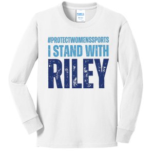 I Stand With Riley Protect Womens Sports Kids Long Sleeve Shirt