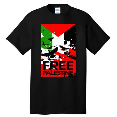 I Stand With Palestine For Their Freedom Free Palestine Tall T-Shirt