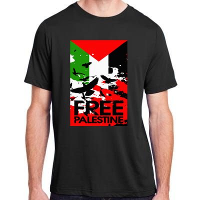 I Stand With Palestine For Their Freedom Free Palestine Adult ChromaSoft Performance T-Shirt