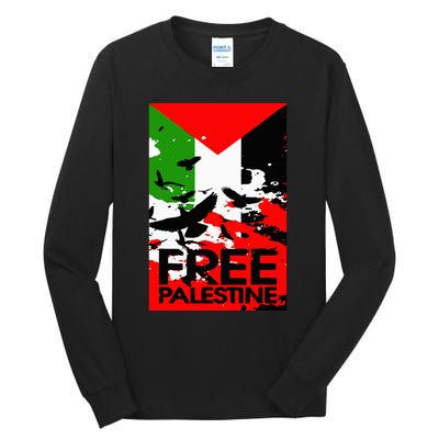 I Stand With Palestine For Their Freedom Free Palestine Tall Long Sleeve T-Shirt