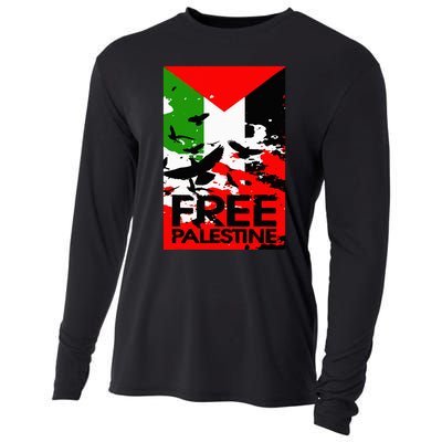 I Stand With Palestine For Their Freedom Free Palestine Cooling Performance Long Sleeve Crew