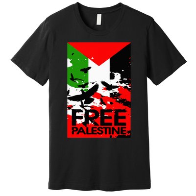 I Stand With Palestine For Their Freedom Free Palestine Premium T-Shirt