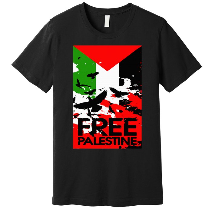 I Stand With Palestine For Their Freedom Free Palestine Premium T-Shirt