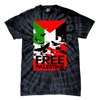 I Stand With Palestine For Their Freedom Free Palestine Tie-Dye T-Shirt