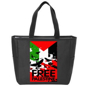 I Stand With Palestine For Their Freedom Free Palestine Zip Tote Bag