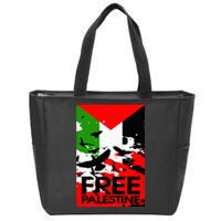 I Stand With Palestine For Their Freedom Free Palestine Zip Tote Bag