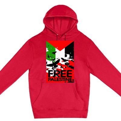 I Stand With Palestine For Their Freedom Free Palestine Premium Pullover Hoodie