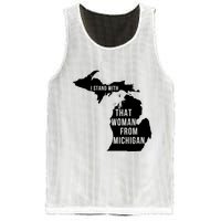 I Stand With That Woman From Michigan Mesh Reversible Basketball Jersey Tank