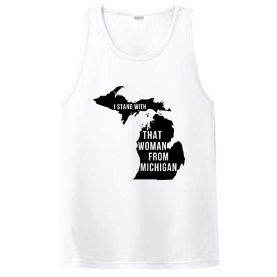 I Stand With That Woman From Michigan PosiCharge Competitor Tank