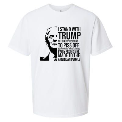 I Stand With Trump The Only President To Piss Off Sueded Cloud Jersey T-Shirt