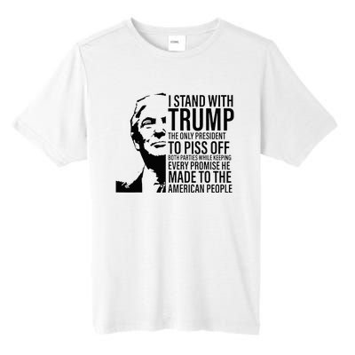 I Stand With Trump The Only President To Piss Off Tall Fusion ChromaSoft Performance T-Shirt