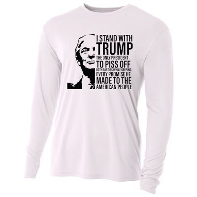 I Stand With Trump The Only President To Piss Off Cooling Performance Long Sleeve Crew