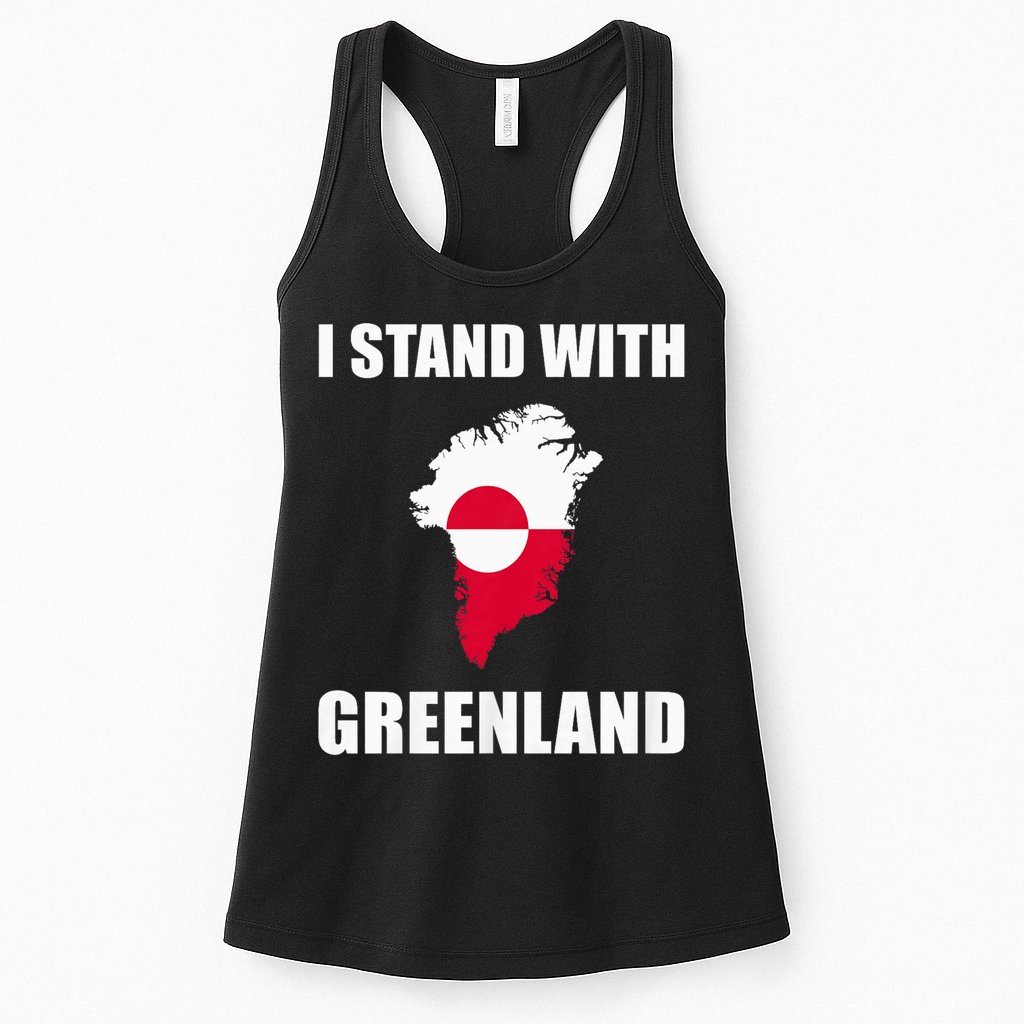 I Stand With Greenland Shirt For Greenland Lovers Greenland  Womens Tank Top