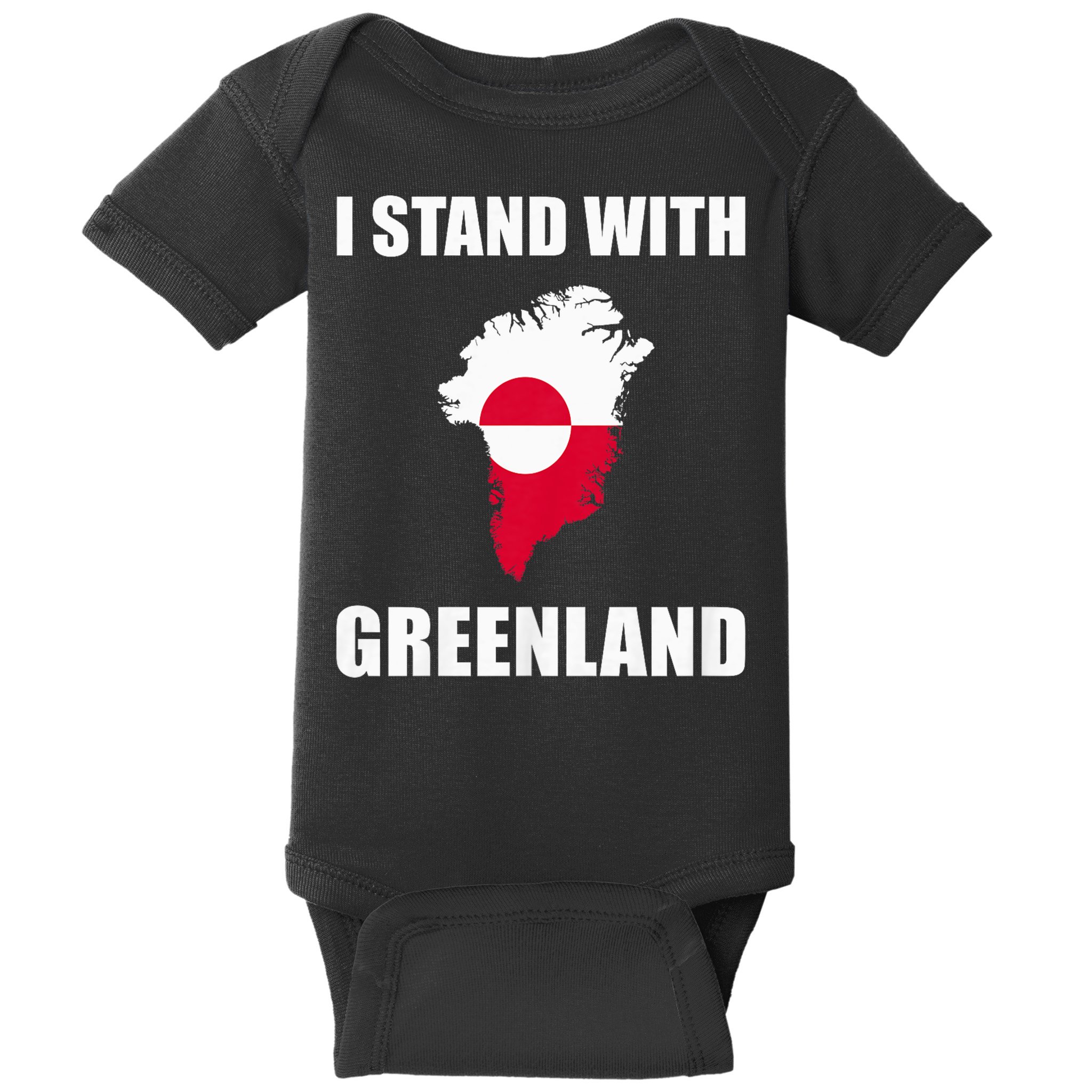 I Stand With Greenland Shirt For Greenland Lovers Greenland  Baby Bodysuit