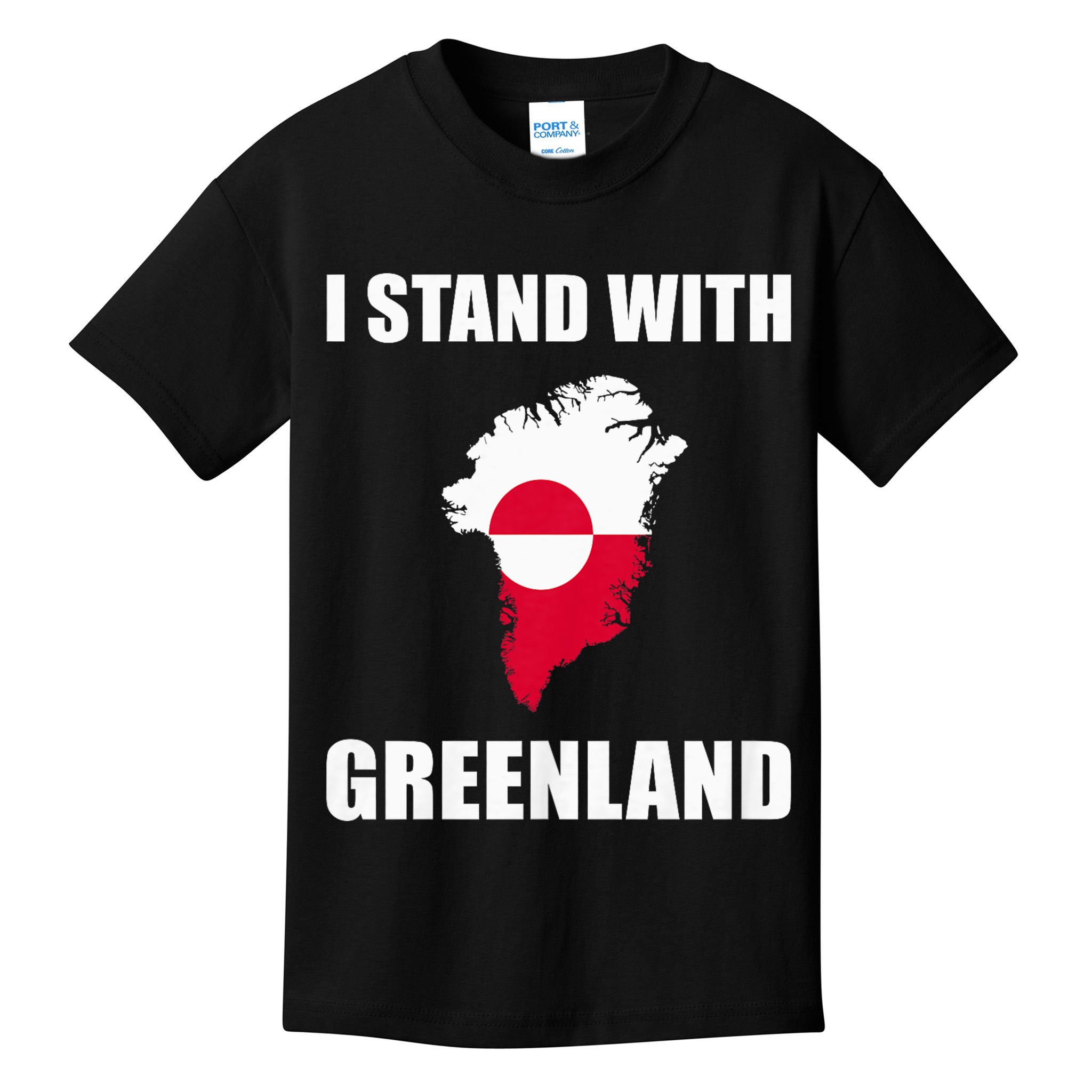 I Stand With Greenland Shirt For Greenland Lovers Greenland  Kids T-Shirt