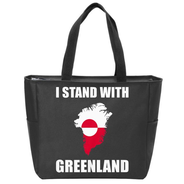 I Stand With Greenland Shirt For Greenland Lovers Greenland  Zip Tote Bag