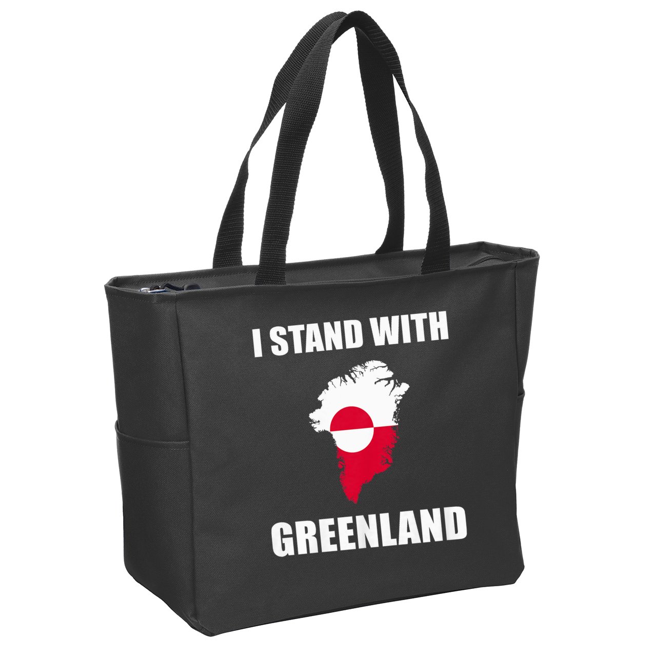 I Stand With Greenland Shirt For Greenland Lovers Greenland  Zip Tote Bag