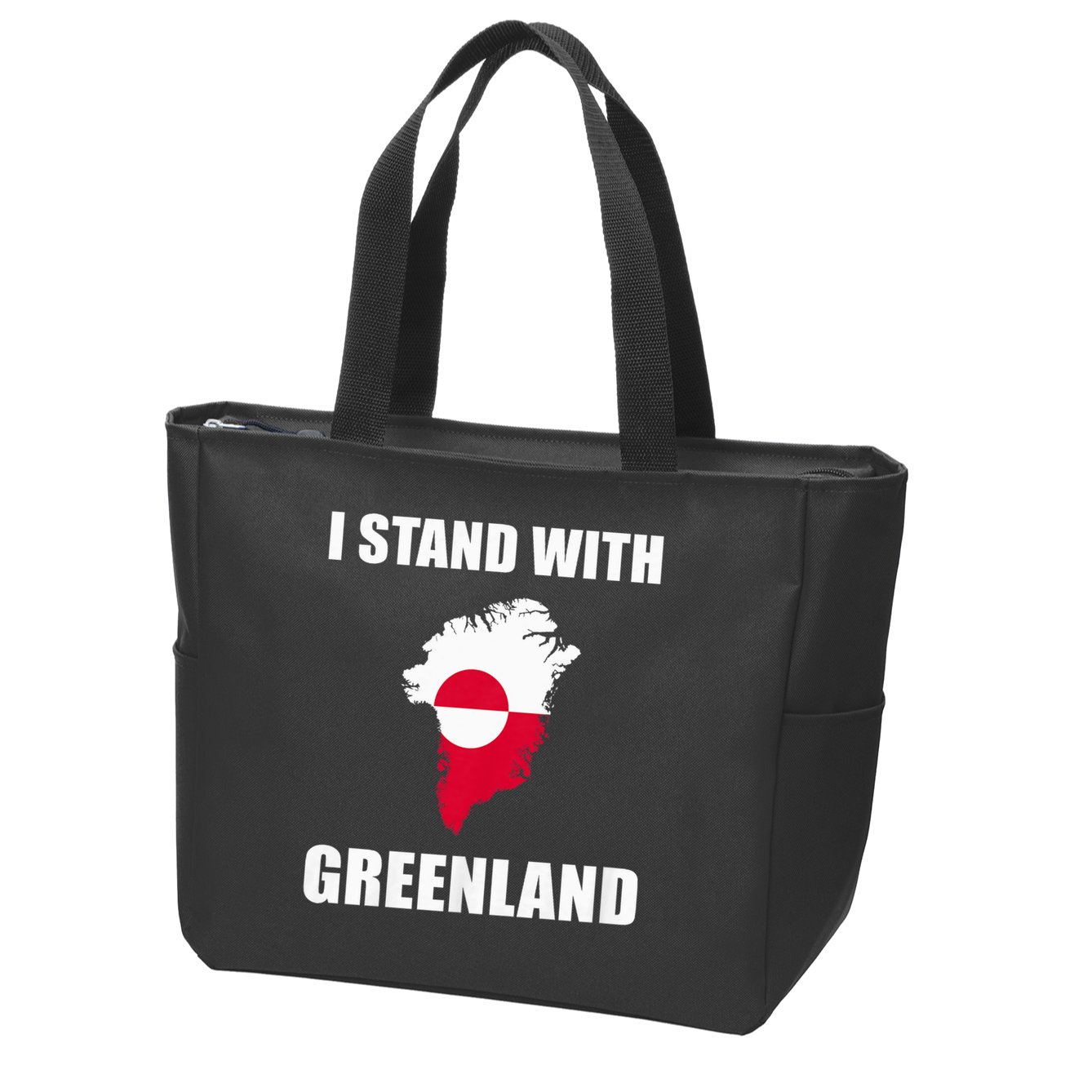 I Stand With Greenland Shirt For Greenland Lovers Greenland  Zip Tote Bag