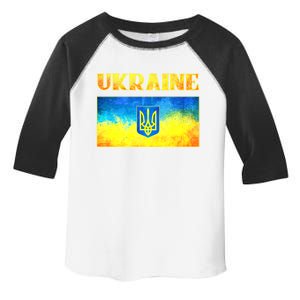 I Stand With Ukraine Gift Ukrainian Flag Ukraine Cool Gift Toddler Fine Jersey T-Shirt