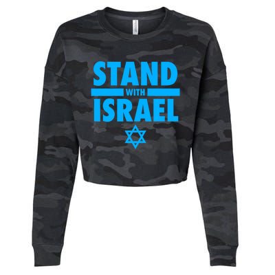 I Stand With Israel Pray For Israel Cropped Pullover Crew