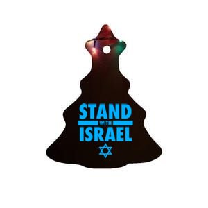 I Stand With Israel Pray For Israel Ceramic Tree Ornament