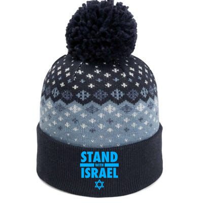 I Stand With Israel Pray For Israel The Baniff Cuffed Pom Beanie