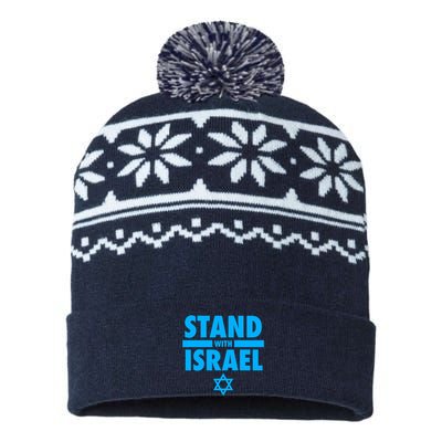 I Stand With Israel Pray For Israel USA-Made Snowflake Beanie