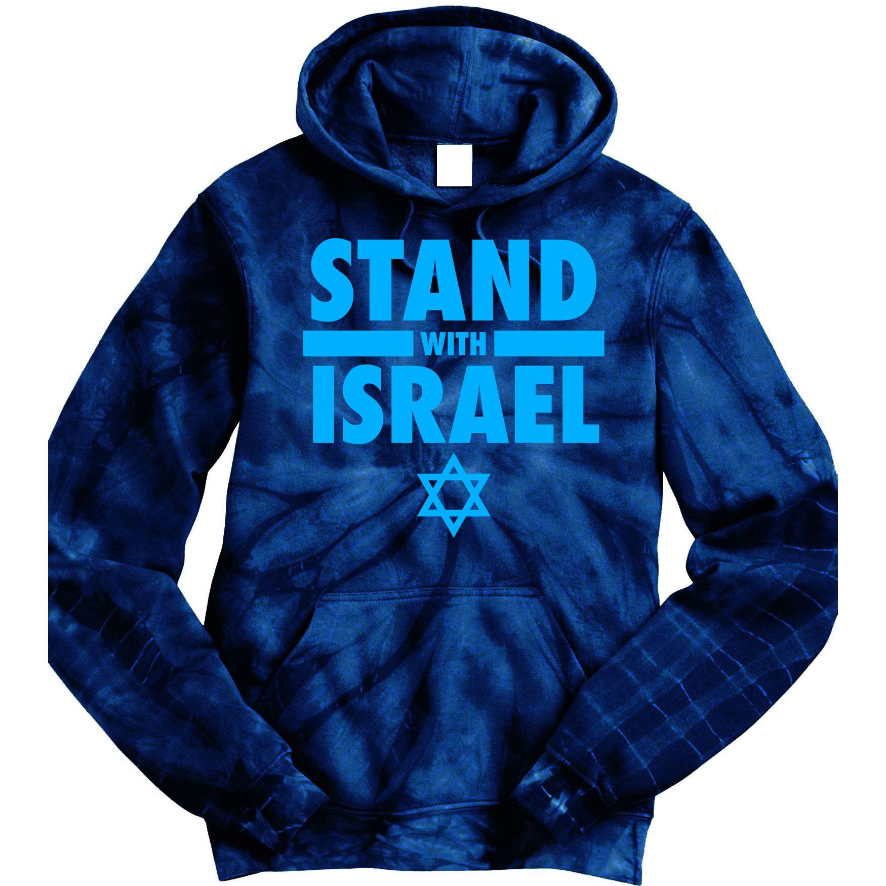 I Stand With Israel Pray For Israel Tie Dye Hoodie