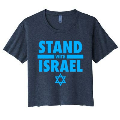 I Stand With Israel Pray For Israel Women's Crop Top Tee