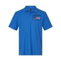 I Stand With Trump 2024 And Funny Gift Softstyle Adult Sport Polo