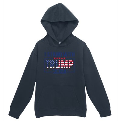 I Stand With Trump 2024 And Funny Gift Urban Pullover Hoodie