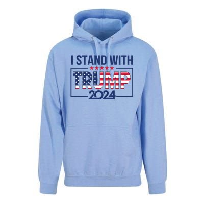 I Stand With Trump 2024 And Funny Gift Unisex Surf Hoodie