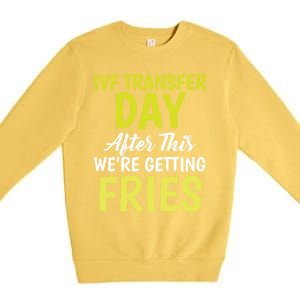 Ivf Survivor Warrior Transfer Day Infertility Gift Premium Crewneck Sweatshirt