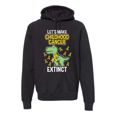 In September We Wear Gold Childhood Cancer Awareness Premium Hoodie