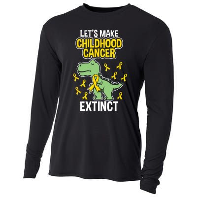 In September We Wear Gold Childhood Cancer Awareness Cooling Performance Long Sleeve Crew