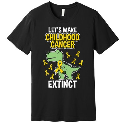 In September We Wear Gold Childhood Cancer Awareness Premium T-Shirt