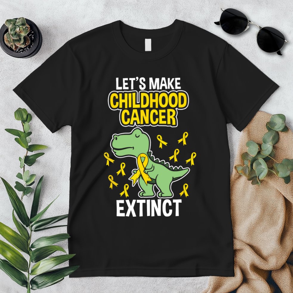 In September We Wear Gold Childhood Cancer Awareness Premium T-Shirt