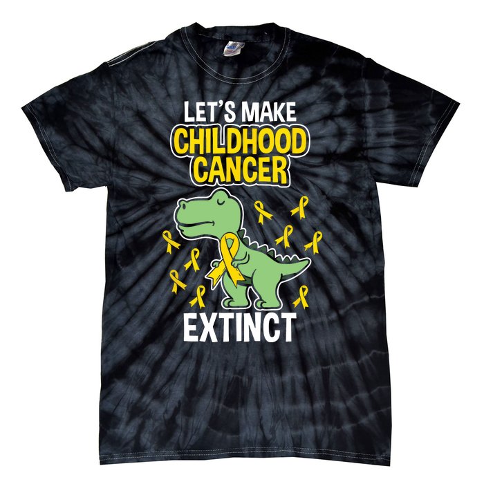 In September We Wear Gold Childhood Cancer Awareness Tie-Dye T-Shirt