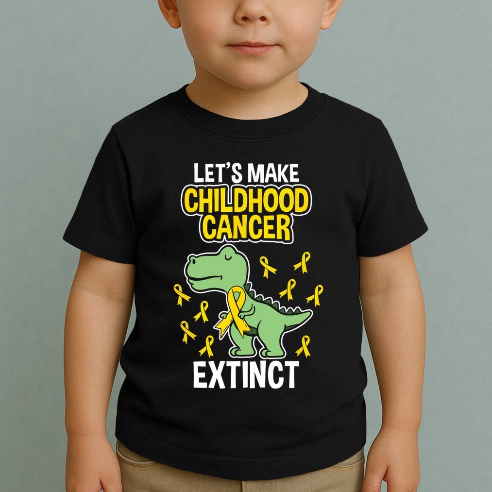 In September We Wear Gold Childhood Cancer Awareness Toddler T-Shirt