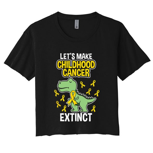 In September We Wear Gold Childhood Cancer Awareness Crop Top